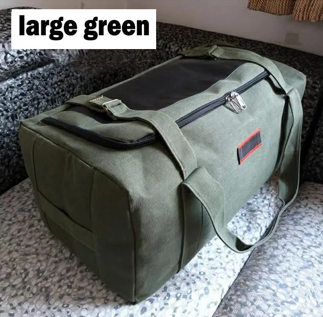 ANAWISHARE Men Travel Bags Large Capacity Women Luggage Travel Duffle Bags Canvas Big Travel Handbag Folding Trip Bag Waterproof