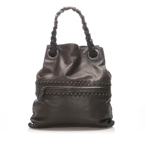 Bottega Veneta Studded Intrecciato Leather Tote Bag (SHG-12248)