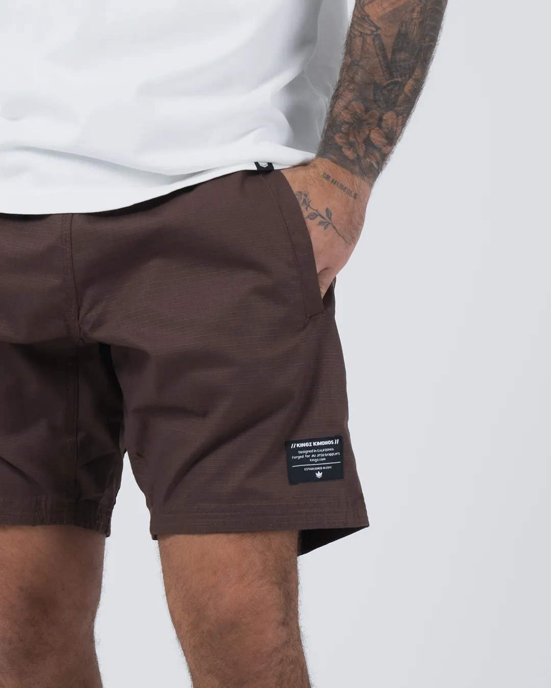 Casual Gi Shorts - Brown