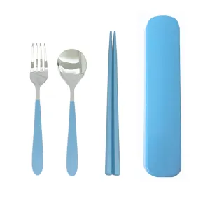 Compact Travel Cutlery Set with Case