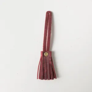 Cranberry Crazy Horse Mini Tassel