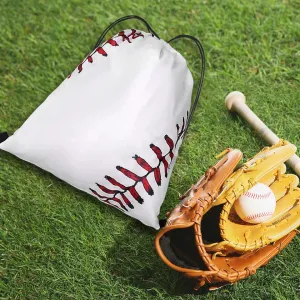 Drawstring Baseball Backpacks