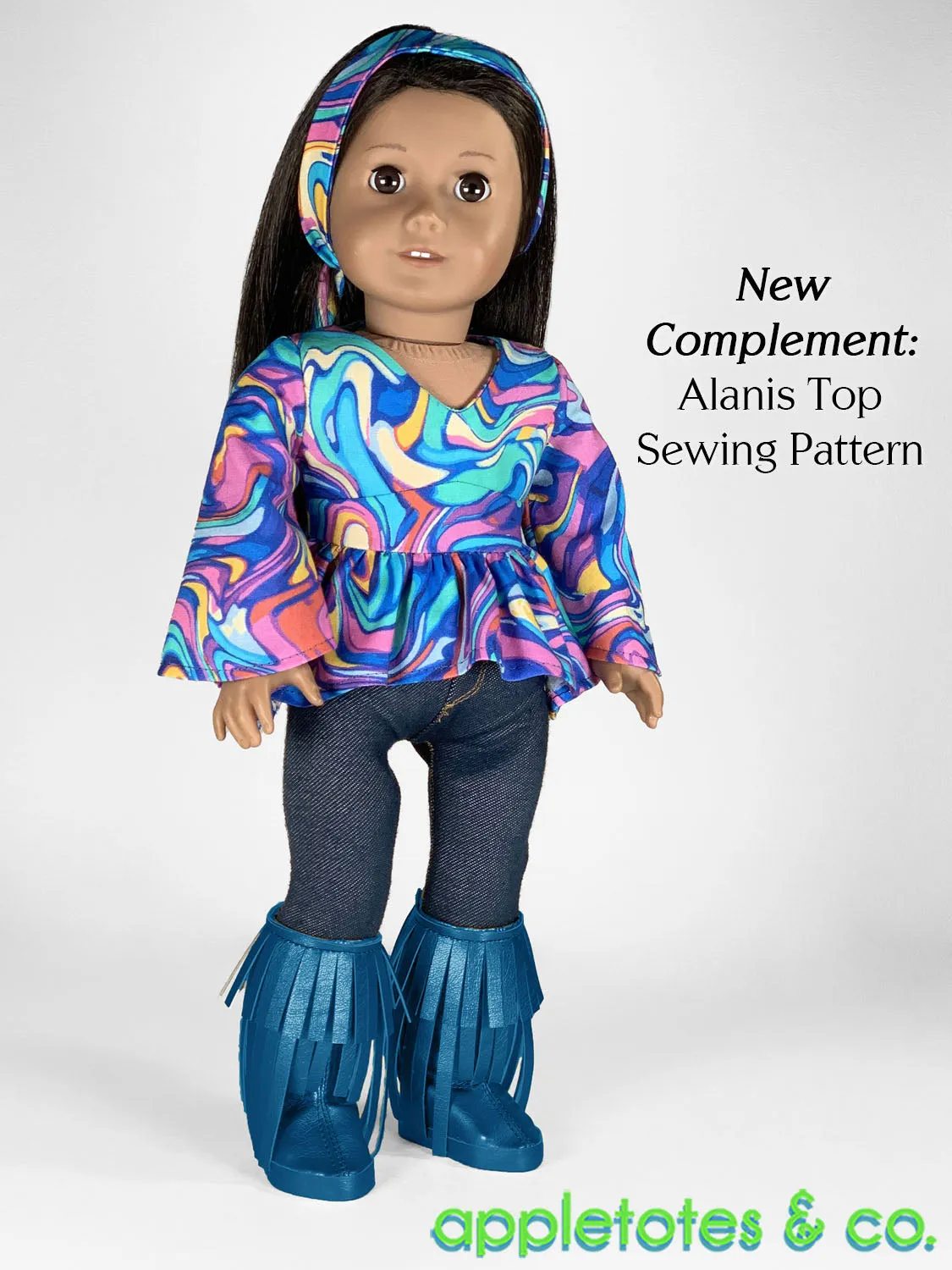 Fringe Boots 18 Inch Doll Sewing Pattern