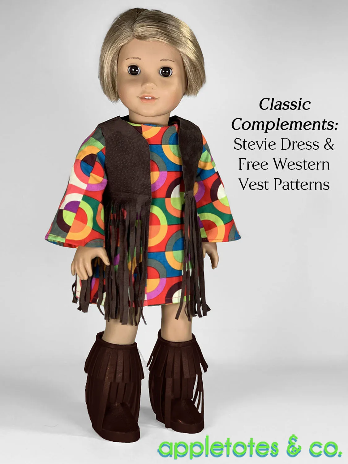 Fringe Boots 18 Inch Doll Sewing Pattern