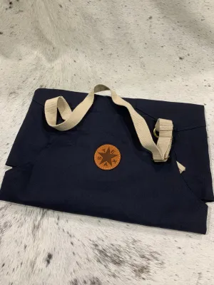 Handmade Custom Apron with Monogrammed Leather Patch