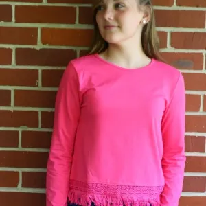 Hayley Long Sleeve Top Fuchsia