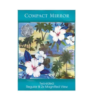 Hibiscus Palm Compact Mirror