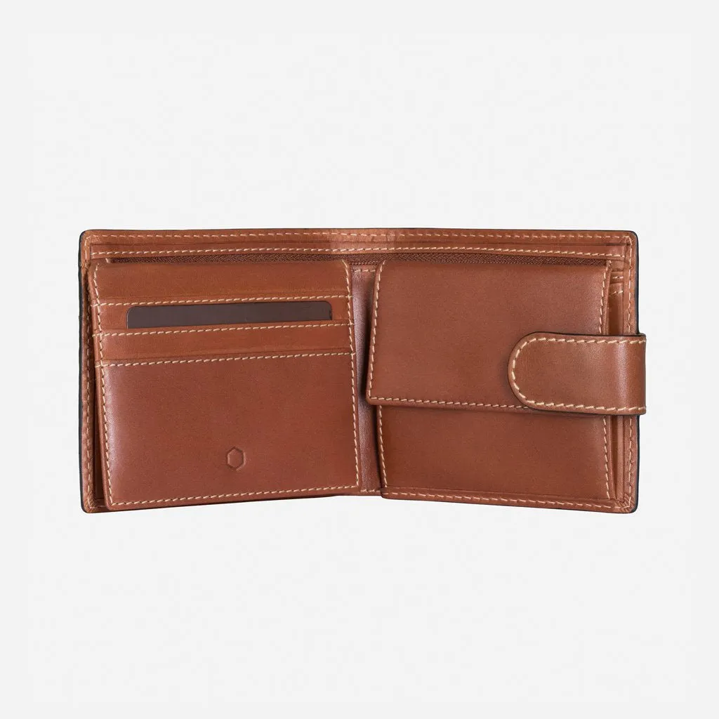 Jekyll & Hide Texas Large Billfold Wallet With Coin Pouch, Clay