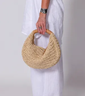 Julia Raffia Hobo Bag | Natural