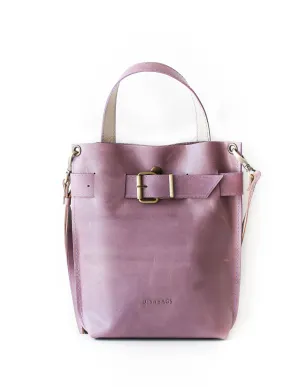 Lilac Mini Leather Backpack