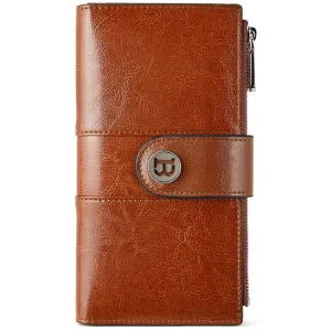 Lomy Real Leather Wallet Womens - RFID Blocking