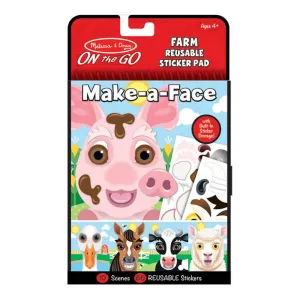 Melissa & Doug - On The Go - Reusable Stickers - Farm