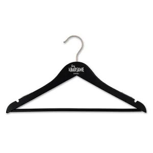 Personalized Black Wooden Groom Groomsmen Suit Hanger