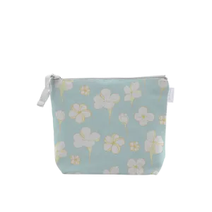 *Plumerias on Blue Cosmetic Bag, Small