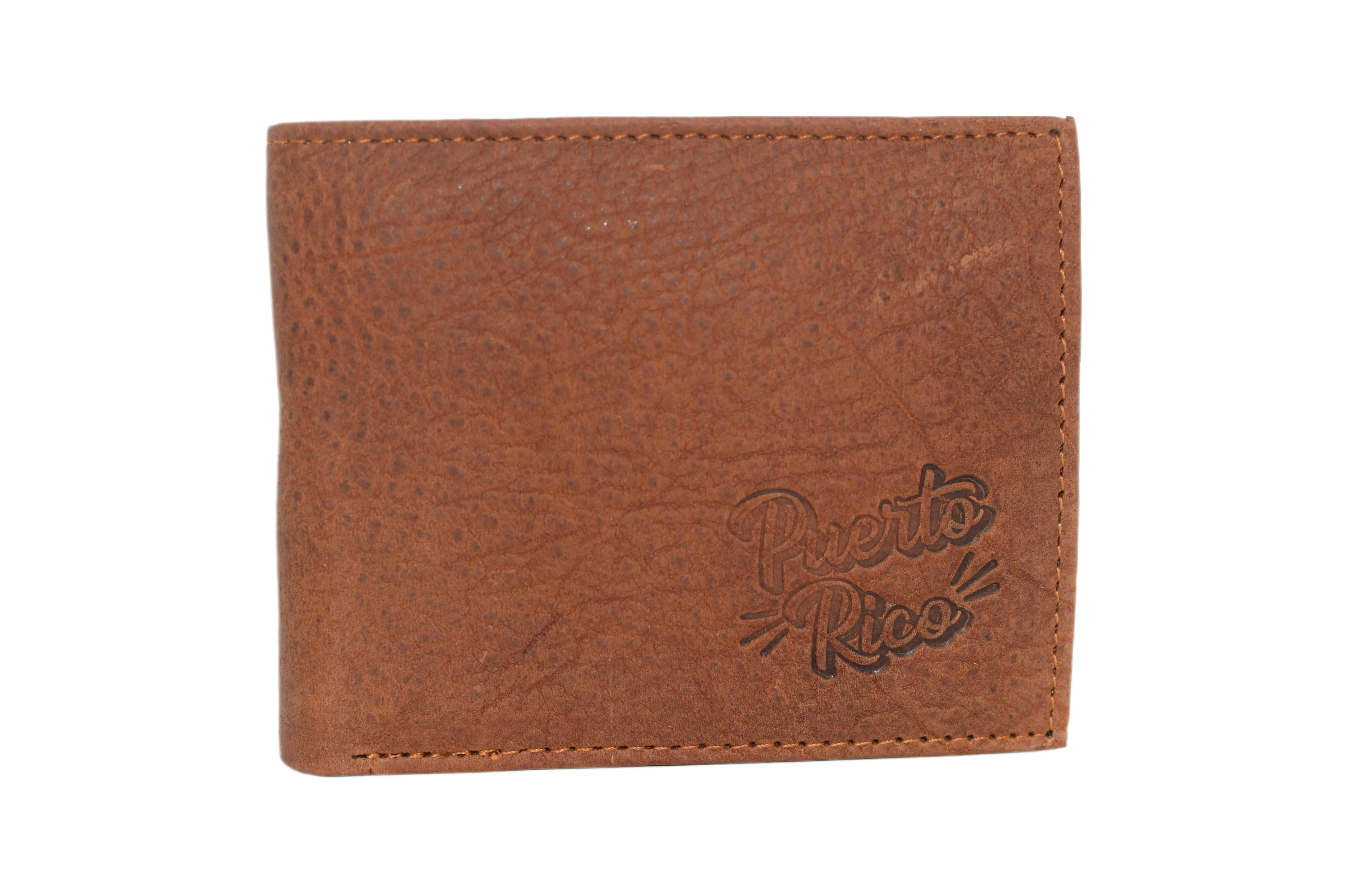 RFID53NUTN Real Genuine Leather RFID Blocking Wallets Mens Wallet Bifold Classic Engraved Logos