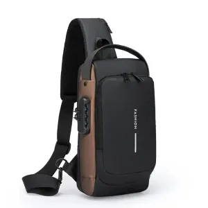 Secure Your Essentials with Our Multifunctional Anti-Theft USB Shoulder Bag for Men