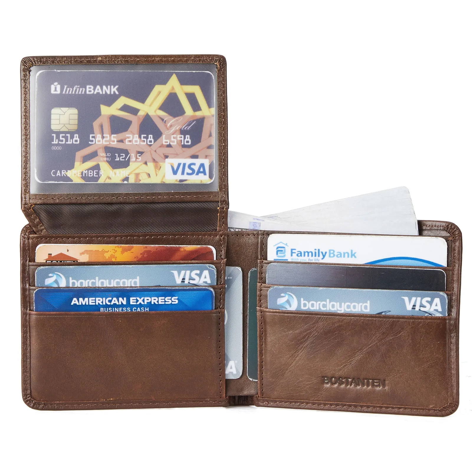 Slim Italian Leather RFID Wallet for Men - Keep Your Cards Safe and Secure