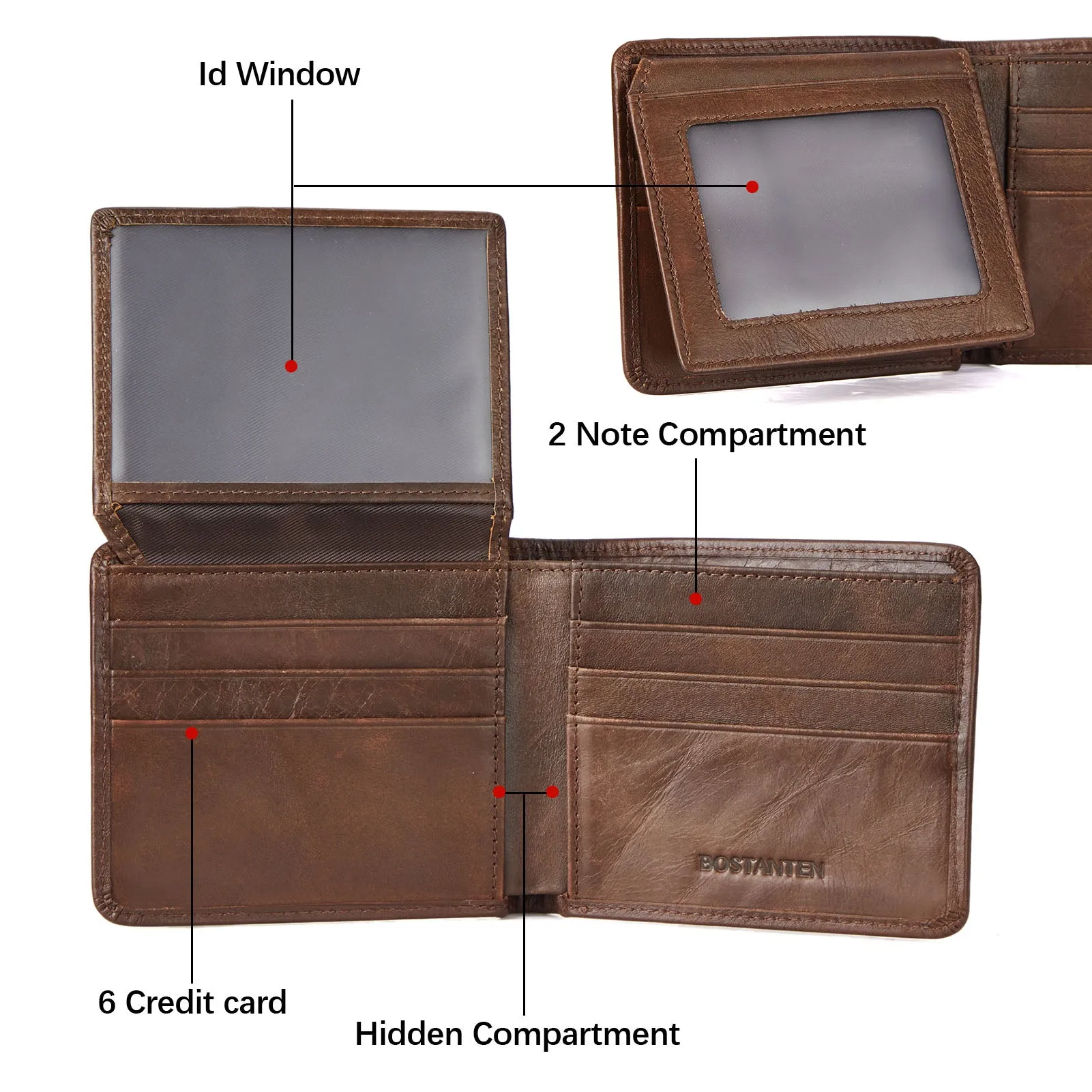 Slim Italian Leather RFID Wallet for Men - Keep Your Cards Safe and Secure