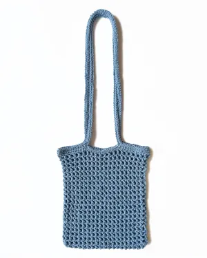 The Crochet Market Tote - Sky Blue