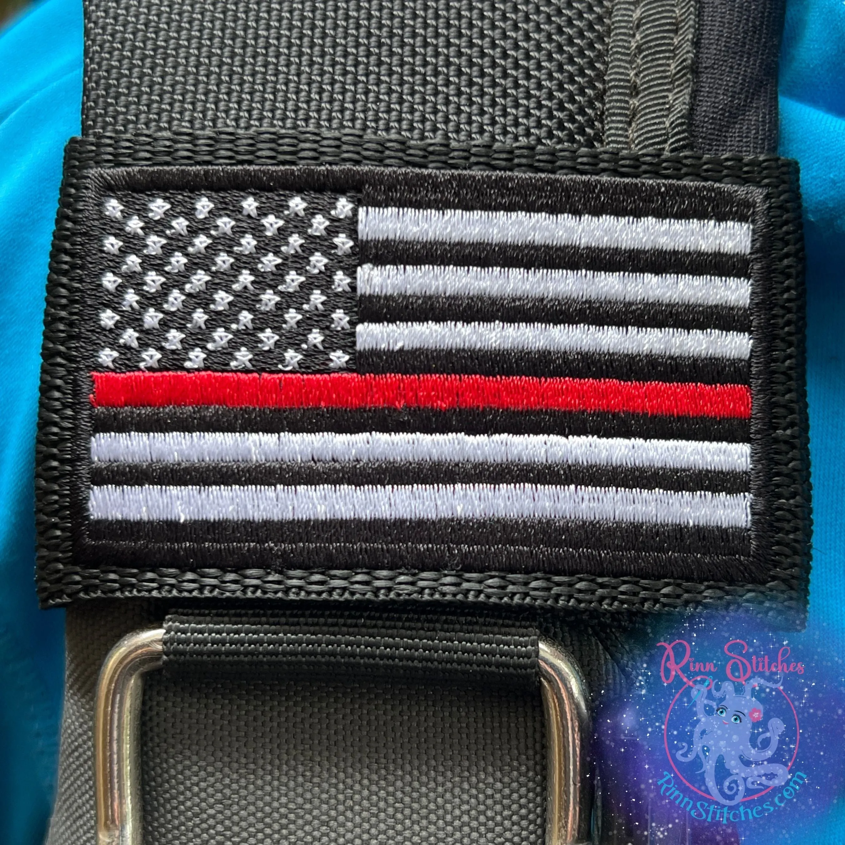 Thin Blue Line Flag - Law Enforcement BCD Tag